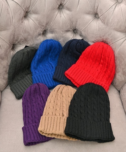 Alite cloth(アリーテクロス)の「NEWHATTANニットキャップ゚(ニットキャップ/ビーニー・レディース・ロイヤルブルー/パープル/ネイビー/グレー/ブラック/カーキ・FREE)」の8枚目の写真