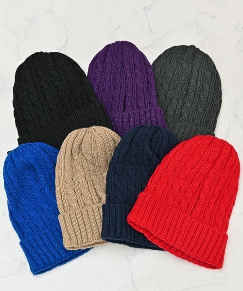 Alite cloth(アリーテクロス)の「NEWHATTANニットキャップ゚(ニットキャップ/ビーニー・レディース・ロイヤルブルー/パープル/ネイビー/グレー/ブラック/カーキ・FREE)」の12枚目の写真