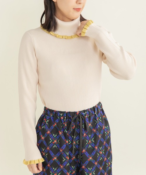 もちもちラメ あぜフリルリブタートル（ニット/セーター）｜CHILD