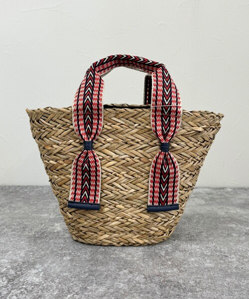 fredy emue（フレディエミュ）の「ジャガードテープカゴバッグ（かごバッグ・レディース・ブルー系その他7/イエロー系その他3・FREE）」の10枚目の写真