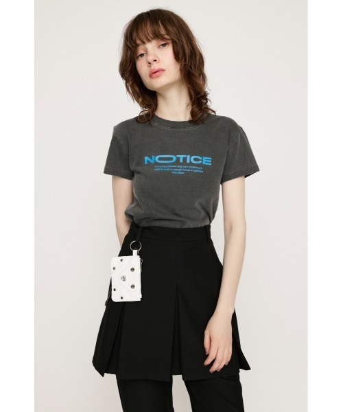 SLY（スライ）の「LOGO COMPACT T/SH ロゴ コンパクト Tシャツ（Tシャツ/カットソー・レディース・ホワイト/ライトピンク/杢グレー/ライトブラック・FREE）」の11枚目の写真