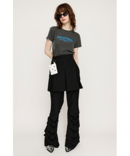 SLY（スライ）の「LOGO COMPACT T/SH ロゴ コンパクト Tシャツ（Tシャツ/カットソー・レディース・ホワイト/ライトピンク/杢グレー/ライトブラック・FREE）」の12枚目の写真