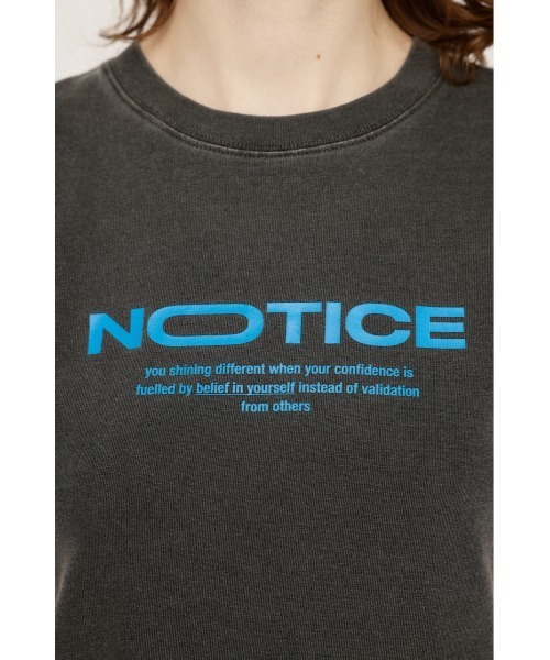 SLY（スライ）の「LOGO COMPACT T/SH ロゴ コンパクト Tシャツ（Tシャツ/カットソー・レディース・ホワイト/ライトピンク/杢グレー/ライトブラック・FREE）」の16枚目の写真