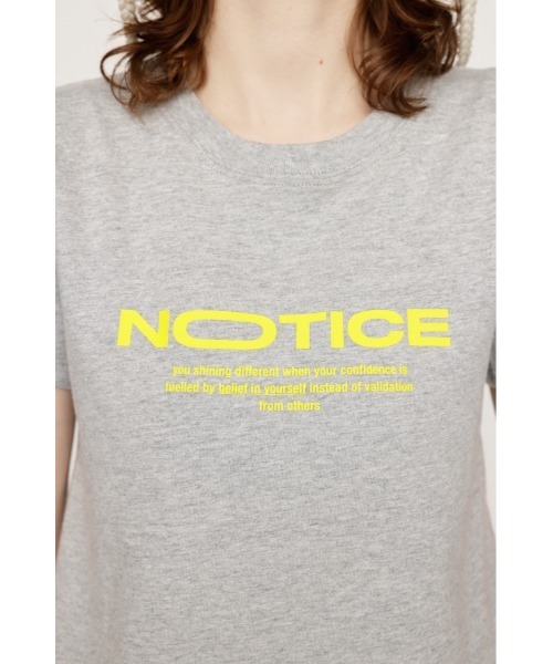 SLY（スライ）の「LOGO COMPACT T/SH ロゴ コンパクト Tシャツ（Tシャツ/カットソー・レディース・ホワイト/ライトピンク/杢グレー/ライトブラック・FREE）」の20枚目の写真