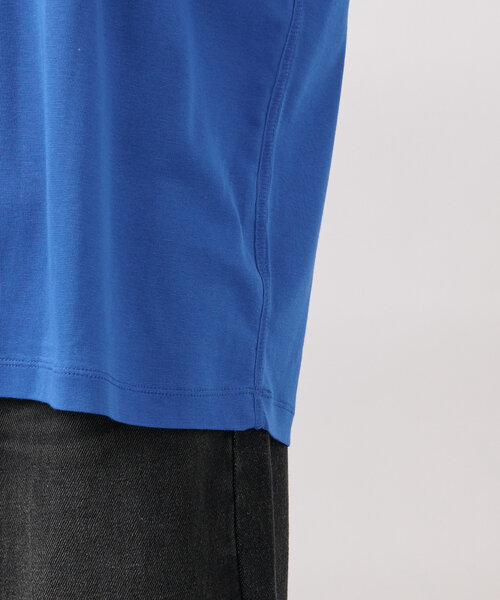 RIVE DROITE（リヴドロワ）の「【A・MONN】【吸水速乾/接触冷感】オープンネックTee　(夏服/半袖/シアートップス)（Tシャツ/カットソー・レディース・ブラック/ホワイト/ベージュ/ブルー/カーキ・FREE）」の7枚目の写真