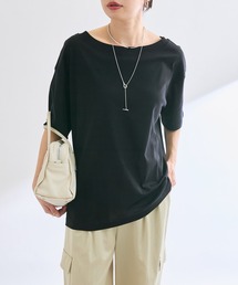 RIVE DROITE | 【MONN.:.(モン)】オープンネックTee(Tシャツ/カットソー)