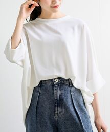 ターンバックスリーブワイド7分袖プルオーバー