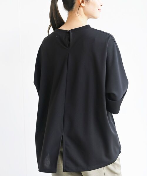 rps（アールピーエス）の「ターンバックスリーブワイド７分袖プルオーバー（Tシャツ/カットソー・レディース・グレイッシュブルー/オフホワイト/ブラック・フリー）」の18枚目の写真