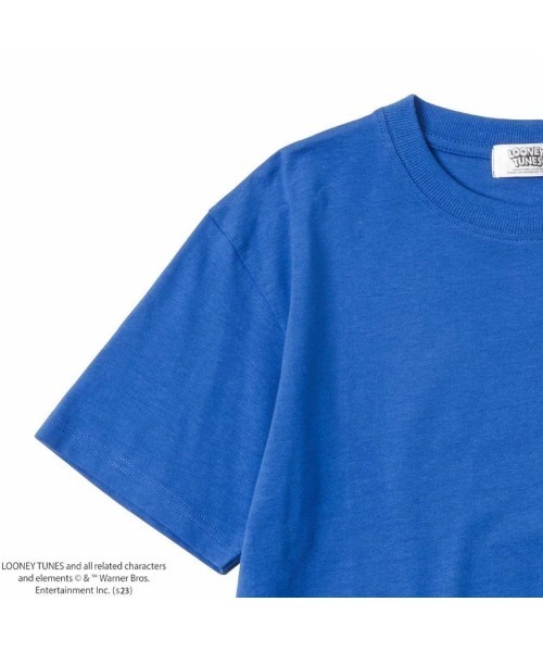Looney Tunes(ルーニーテューンズ)の「【綿100%】LOONEY TUNES ルーニー・テューンズ 胸ポケット付きTシャツ(Tシャツ/カットソー・キッズ・ブルー/グリーン・110cm/100cm/120cm/130cm/140cm)」の3枚目の写真