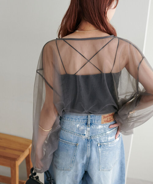 DISCOAT（ディスコート）の「吸水速乾カップ付キャミソール【RE/LA by DISCOAT】（キャミソール・レディース・アイボリー/ブラック/ブラウン・MEDIUM/SMALL/LARGE）」の21枚目の写真