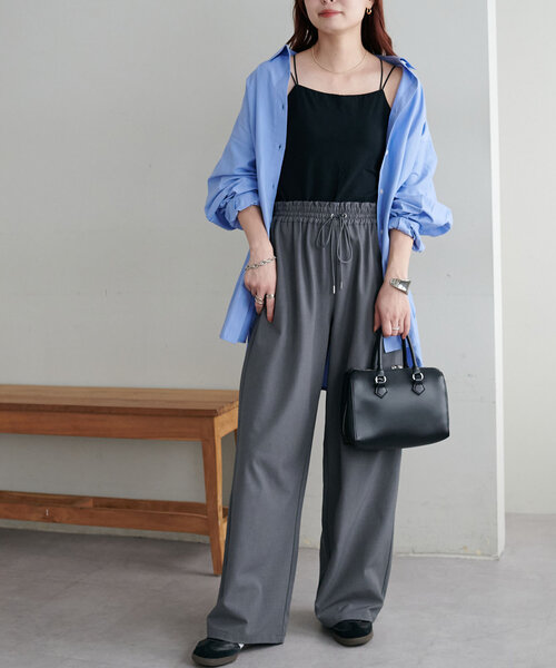 DISCOAT（ディスコート）の「吸水速乾カップ付キャミソール【RE/LA by DISCOAT】（キャミソール・レディース・アイボリー/ブラック/ブラウン・MEDIUM/SMALL/LARGE）」の16枚目の写真