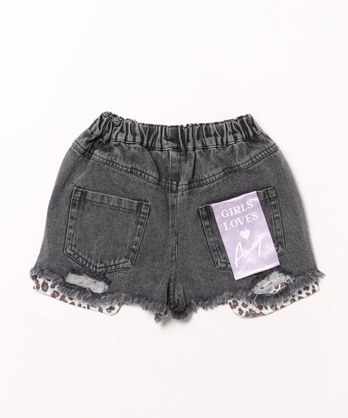 ANAP kids（アナップキッズ）の「レオパードデニムショートパンツ