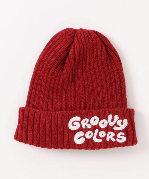 GROOVY COLORS（グルービーカラーズ）の「GROOVY Knit Cap（ニットキャップ/ビーニー・キッズ・レッド/ブラック/グリーン・LARGE/MEDIUM）」の6枚目の写真