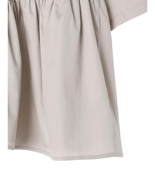 AMERICAN HOLIC(アメリカンホリック)の「異素材ティアードプルオーバー(Tシャツ/カットソー・レディース・ブラック/グレイッシュベージュ・M/L)」の5枚目の写真