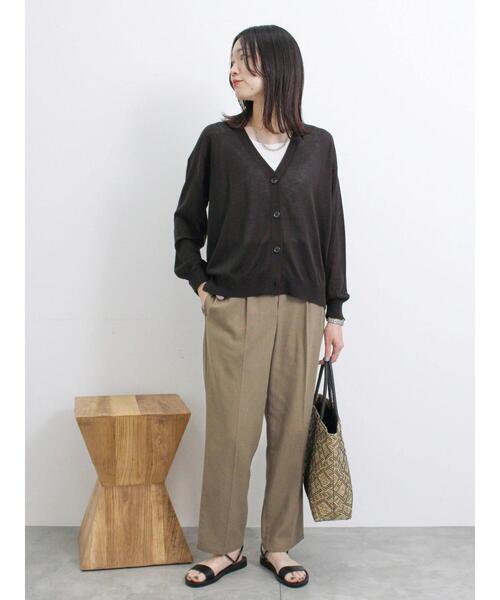 Samansa Mos2 blue（サマンサモスモスブルー）の「前後2wayモチーフレースタンク（Tシャツ/カットソー・レディース・ブラック/オフホワイト/キナリ・F）」の10枚目の写真