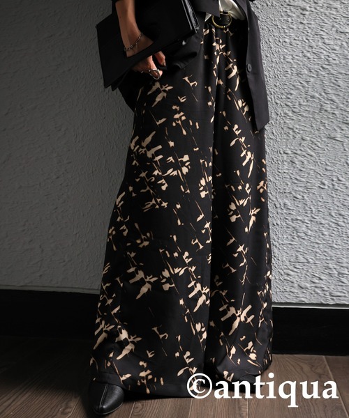 antiqua（アンティカ）の「シアーワイドパンツ（その他パンツ・レディース・ブラック・R/P）」の3枚目の写真