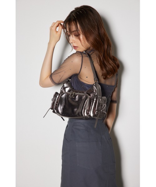 rienda（リエンダ）の「3ポケットミニリボンショルダーバッグ（ショルダーバッグ・レディース・ブラック/ピンク/ブロンズ・FREE）」の18枚目の写真