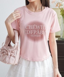 ジルコン付きプリントTシャツ