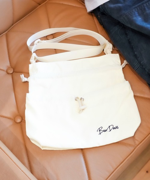 BEN DAVIS(ベンデイビス)の「【BEN DAVIS/ベンデイビス】ナイロン巾着2WAYミニショルダーバッグ BDW-8358(ショルダーバッグ・メンズ・ベージュ/オフホワイト/ブラック/カーキ・FREE)」の12枚目の写真