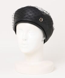 Chapeau d' O | Chapeau d' O Tulle Fake Leather Beret / シャポードオー(ハンチング/ベレー帽)