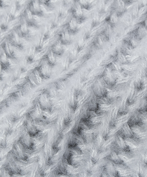 salut!（サリュ!）の「ﾎﾞﾘｭｰﾑﾆｯﾄｽﾇｰﾄﾞ（ストール/ショール・レディース・ベージュ/グレー・FREE）」の5枚目の写真