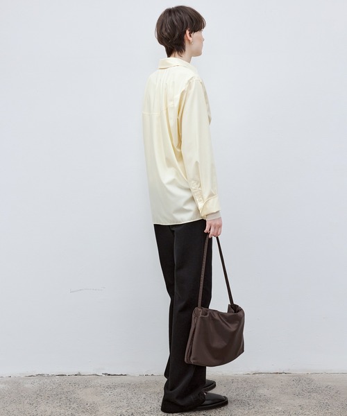 tageechita（タジチタ）の「【tageechita】クロースフロントボタン2WAYシャツ（シャツ/ブラウス・レディース・ペールイエロー/ブルー・S/M/L）」の17枚目の写真