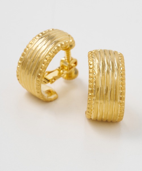 collex(コレックス)の「【Ljud/ユード】ミルフレームイヤリング(イヤリング・レディース・シルバー/ゴールド・フリー)」の2枚目の写真