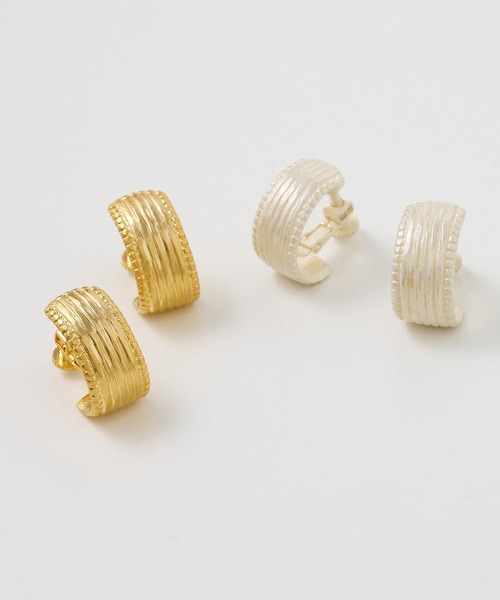 collex(コレックス)の「【Ljud/ユード】ミルフレームイヤリング(イヤリング・レディース・シルバー/ゴールド・フリー)」の3枚目の写真