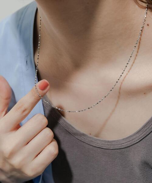 SMELLY（スメリー）の「ステンレススクリューチェーンネックレス（ネックレス・レディース・ゴールド/シルバー・-）」の9枚目の写真