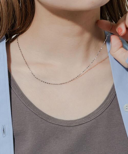 SMELLY（スメリー）の「ステンレススクリューチェーンネックレス（ネックレス・レディース・ゴールド/シルバー・-）」の12枚目の写真