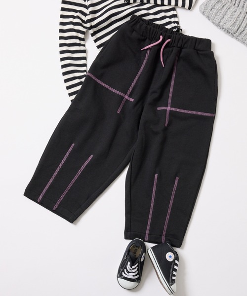 CIAOPANIC TYPY（チャオパニックティピー）の「【KIDS】配色ステッチスウェットパンツ（スウェットパンツ・キッズ・グレー/グリーン/ブラック・SMALL/MEDIUM/LARGE/X-LARGE/XX-LARGE）」の17枚目の写真