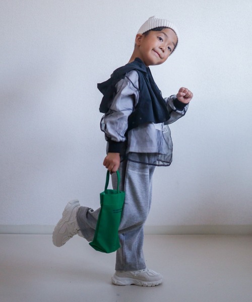 CIAOPANIC TYPY（チャオパニックティピー）の「【KIDS】配色ステッチスウェットパンツ（スウェットパンツ・キッズ・グレー/グリーン/ブラック・SMALL/MEDIUM/LARGE/X-LARGE/XX-LARGE）」の14枚目の写真