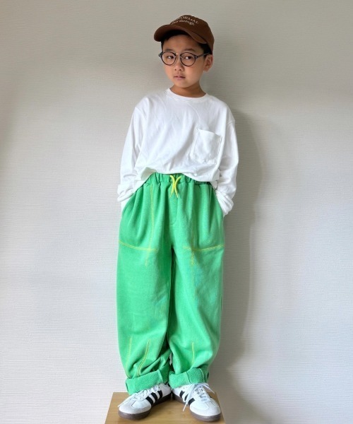 CIAOPANIC TYPY（チャオパニックティピー）の「【KIDS】配色ステッチスウェットパンツ（スウェットパンツ・キッズ・グレー/グリーン/ブラック・SMALL/MEDIUM/LARGE/X-LARGE/XX-LARGE）」の19枚目の写真