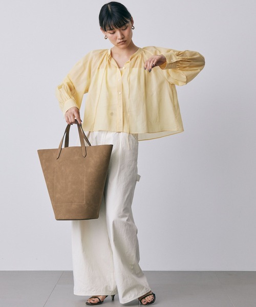 &MyuQ(アンドミューク)の「【&MyuQ】MATTETRA BAG(トートバッグ・レディース・ブラック/モカ・フリー)」の14枚目の写真