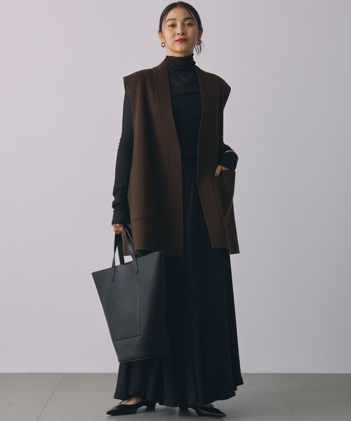 &MyuQ(アンドミューク)の「【&MyuQ】MATTETRA BAG(トートバッグ・レディース・ブラック/モカ・フリー)」の7枚目の写真