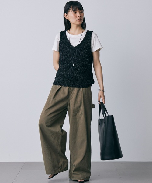 &MyuQ(アンドミューク)の「【&MyuQ】MATTETRA BAG(トートバッグ・レディース・ブラック/モカ・フリー)」の11枚目の写真