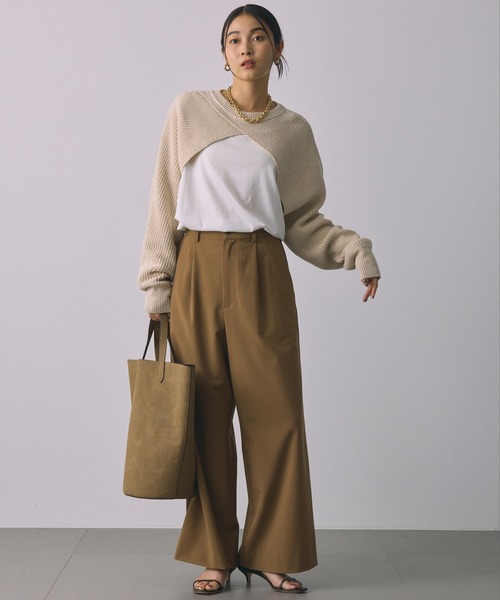 &MyuQ(アンドミューク)の「【&MyuQ】MATTETRA BAG(トートバッグ・レディース・ブラック/モカ・フリー)」の9枚目の写真