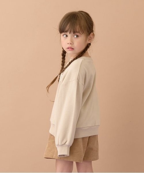 Lycee mine（リセマイン）の「【万能アイテム】ワンポイントスウェット（スウェット・キッズ・アイボリー/ピンク/ミント/ベージュ/ネイビー/ラベンダー・100cm/110cm/120cm/130cm/140cm/150cm）」の16枚目の写真