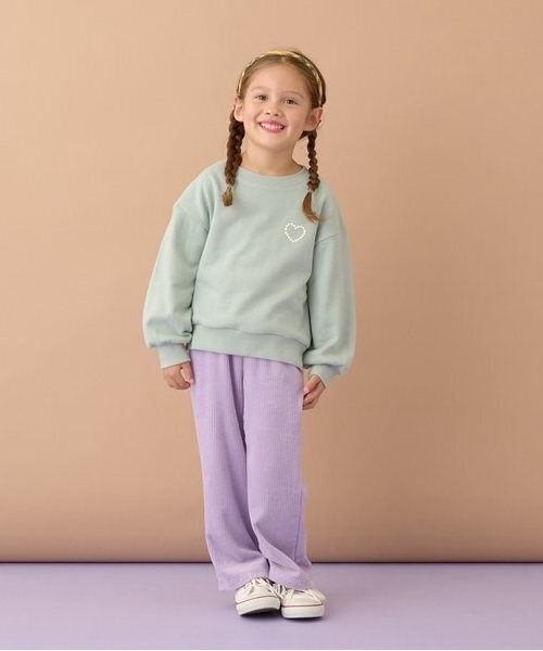Lycee mine（リセマイン）の「【万能アイテム】ワンポイントスウェット（スウェット・キッズ・アイボリー/ピンク/ミント/ベージュ/ネイビー/ラベンダー・100cm/110cm/120cm/130cm/140cm/150cm）」の20枚目の写真
