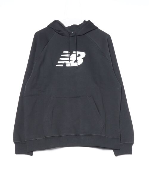 NEW BALANCE(ニューバランス)の「ニューバランス New Balance Sport フリースロゴフーディ_(裏起毛)(パーカー・レディース・ライトグレー/ネイビー/ブラック・S/M/L/XL)」の15枚目の写真