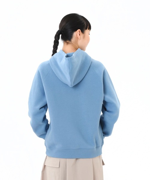 NEW BALANCE(ニューバランス)の「ニューバランス New Balance Sport フリースロゴフーディ_(裏起毛)(パーカー・レディース・ライトグレー/ネイビー/ブラック・S/M/L/XL)」の14枚目の写真