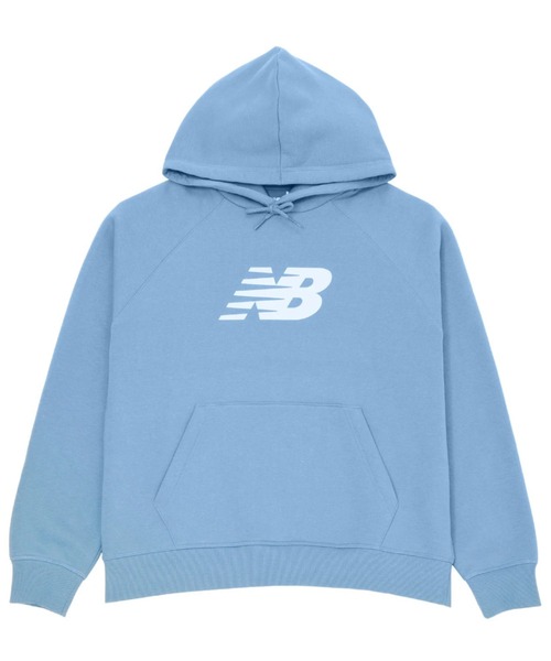 NEW BALANCE(ニューバランス)の「ニューバランス New Balance Sport フリースロゴフーディ_(裏起毛)(パーカー・レディース・ライトグレー/ネイビー/ブラック・S/M/L/XL)」の17枚目の写真