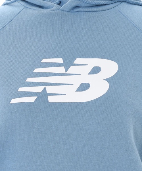 NEW BALANCE(ニューバランス)の「ニューバランス New Balance Sport フリースロゴフーディ_(裏起毛)(パーカー・レディース・ライトグレー/ネイビー/ブラック・S/M/L/XL)」の18枚目の写真