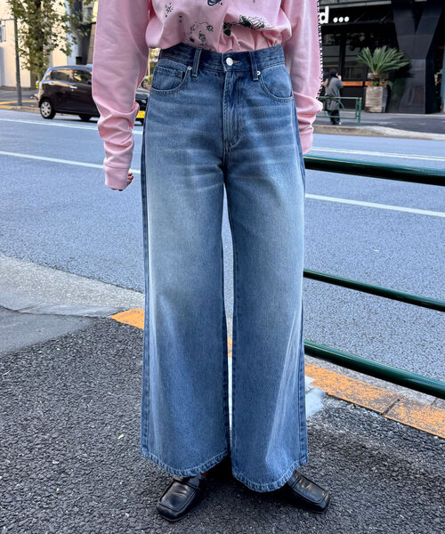 CIAOPANIC（チャオパニック）の「【cian denim/シアンデニム】バギーデニム（デニムパンツ・レディース・ブルー/インディゴブルー・X-SMALL/SMALL/MEDIUM）」の16枚目の写真