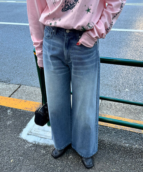 CIAOPANIC（チャオパニック）の「【cian denim/シアンデニム】バギーデニム（デニムパンツ・レディース・ブルー/インディゴブルー・X-SMALL/SMALL/MEDIUM）」の17枚目の写真