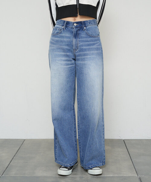 CIAOPANIC（チャオパニック）の「【cian denim/シアンデニム】バギーデニム（デニムパンツ・レディース・ブルー/インディゴブルー・X-SMALL/SMALL/MEDIUM）」の21枚目の写真