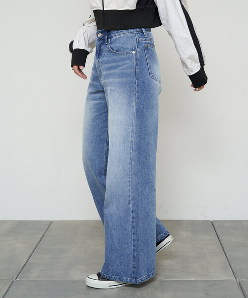 CIAOPANIC（チャオパニック）の「【cian denim/シアンデニム】バギーデニム（デニムパンツ・レディース・ブルー/インディゴブルー・X-SMALL/SMALL/MEDIUM）」の22枚目の写真