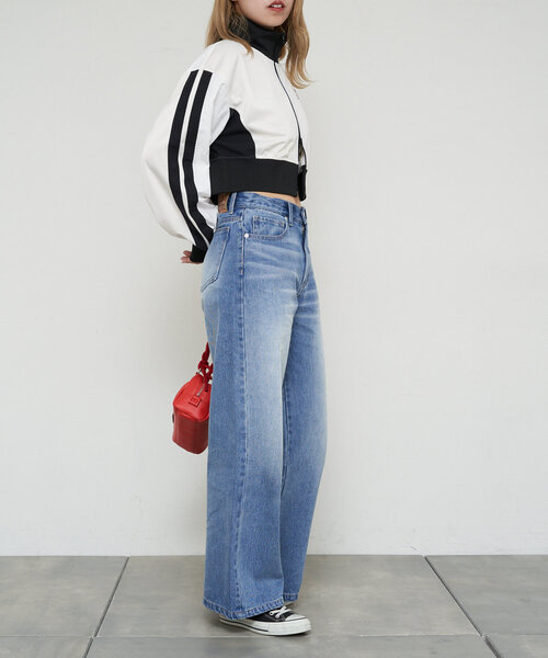 CIAOPANIC（チャオパニック）の「【cian denim/シアンデニム】バギーデニム（デニムパンツ・レディース・ブルー/インディゴブルー・X-SMALL/SMALL/MEDIUM）」の5枚目の写真