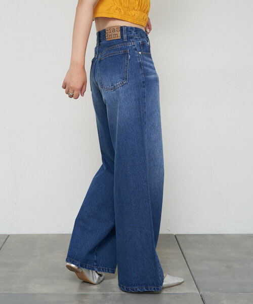 CIAOPANIC（チャオパニック）の「【cian denim/シアンデニム】バギーデニム（デニムパンツ・レディース・ブルー/インディゴブルー・X-SMALL/SMALL/MEDIUM）」の7枚目の写真