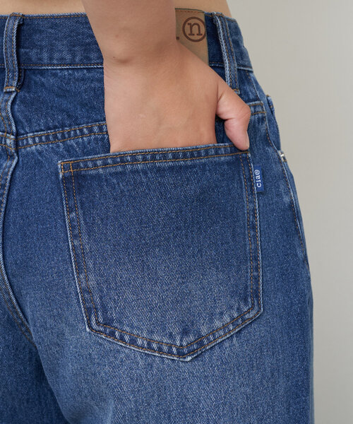 CIAOPANIC（チャオパニック）の「【cian denim/シアンデニム】バギーデニム（デニムパンツ・レディース・ブルー/インディゴブルー・X-SMALL/SMALL/MEDIUM）」の15枚目の写真